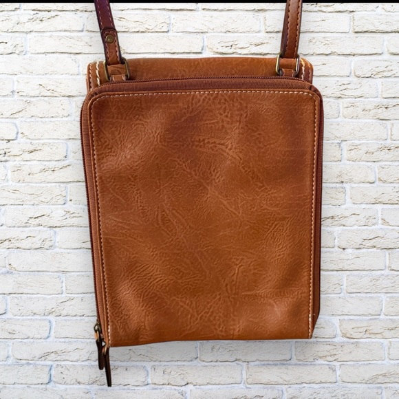BOC Brown Faux Leather Crossbody Bag - Picture 3 of 6